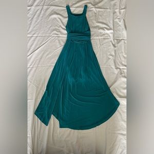 Maeve/Anthropologie maxi dress, teal green, XS